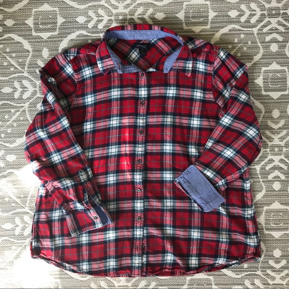 Land’s End Flannel Shirt, 1X